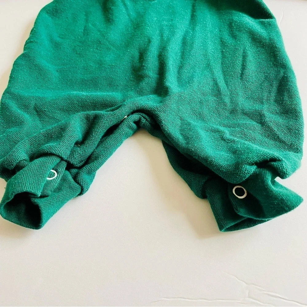 Vintage Holiday Moose Blue and Green Unisex Bodysuit 0-5 Months